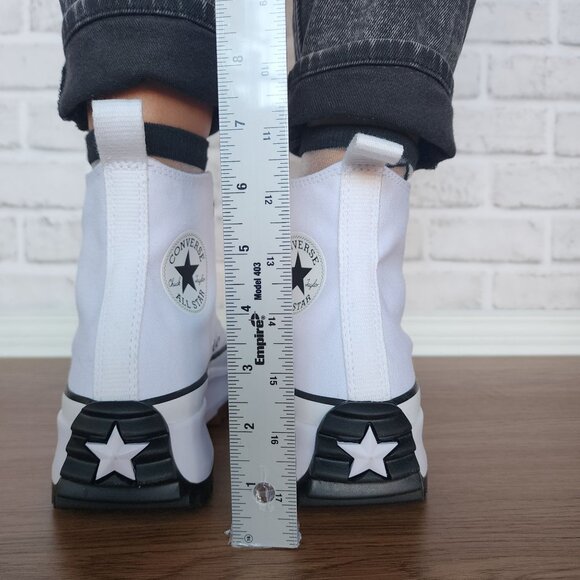 ⭐Converse Chuck Taylor Run Star Hike Hi 7.5 Women's Shoes Sneakers White 166799C - Picture 6 of 12